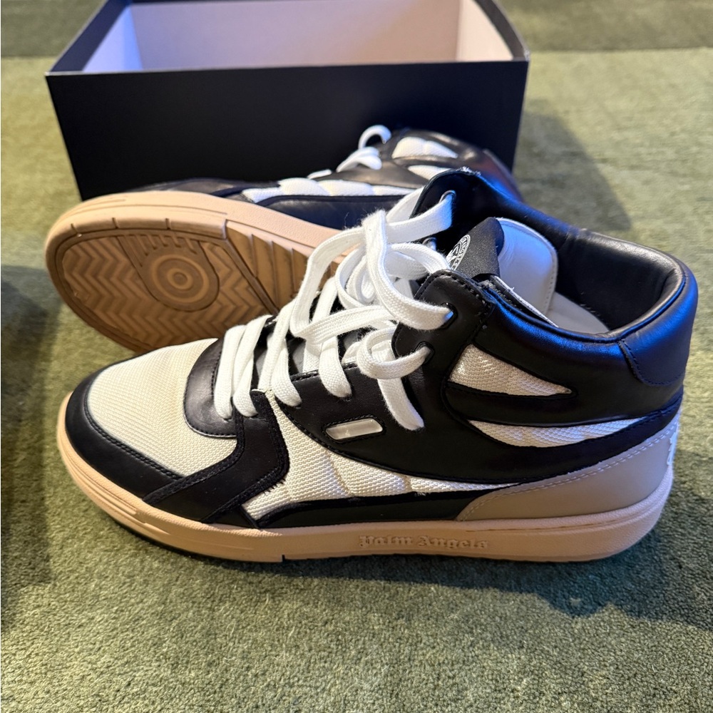 Palm Angels University Sneakers in Black and Tan!